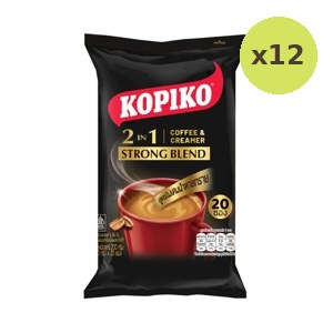Kopiko Strong Blend 2in1 No Added Sugar 200 g – 12 Packs