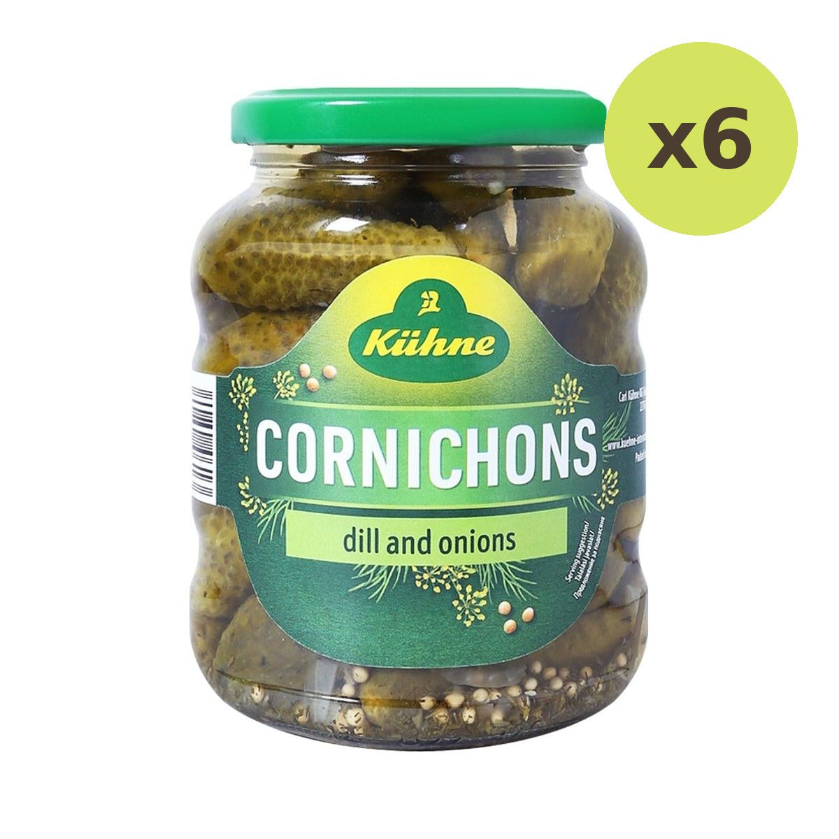 Kuhne Cornichons 330 g – 6 Packs
