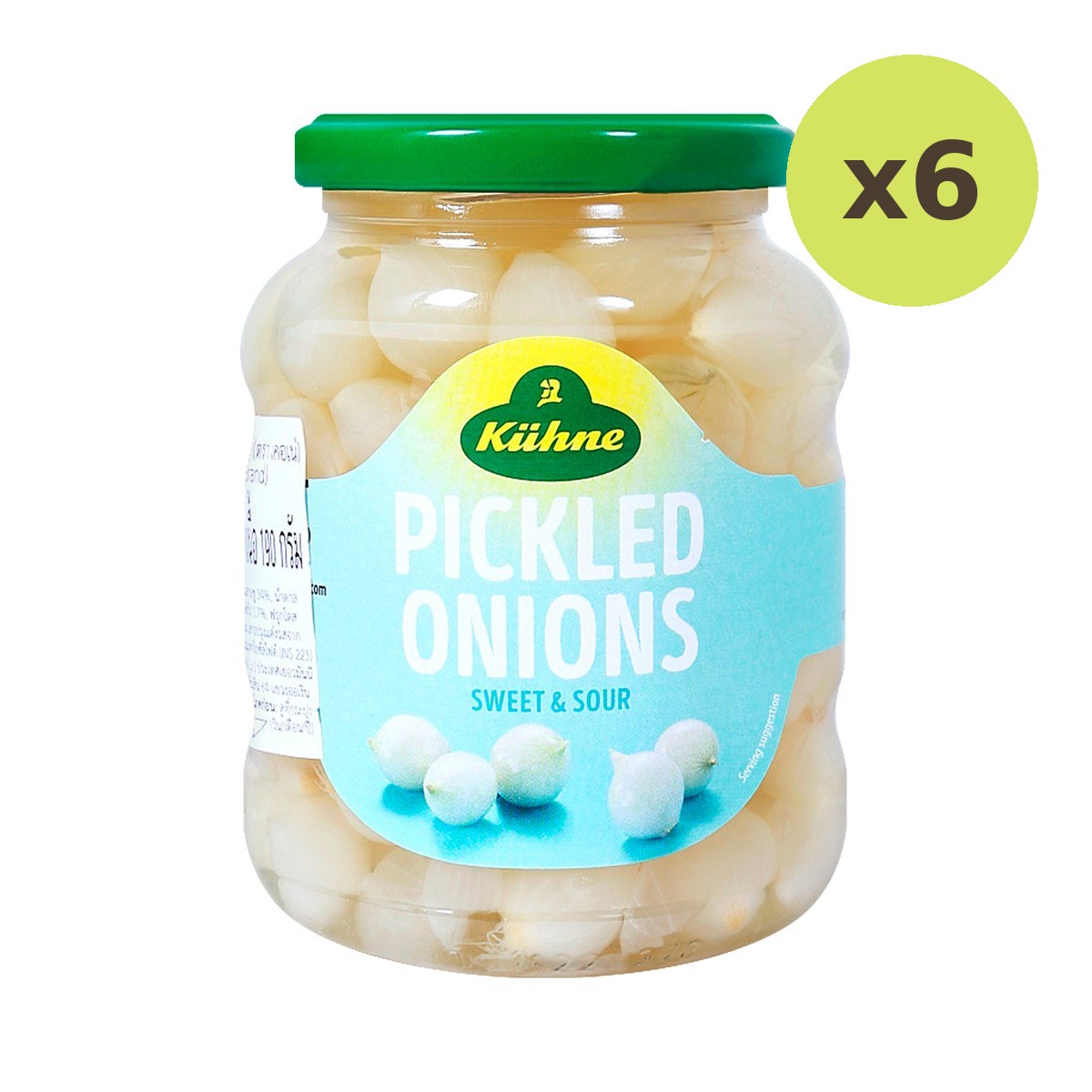 Kuhne Pickled Onion 330 g – 6 Packs
