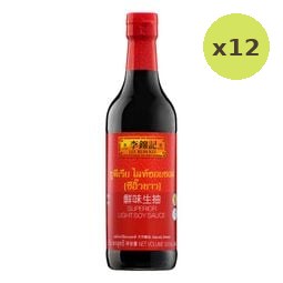 Lee Kum Kee Superior Loght Soy Sauce 500ml – 12 Packs