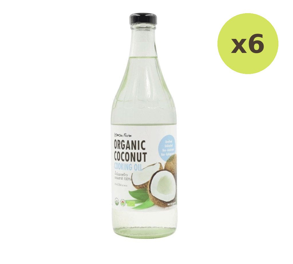 Lemon Farm Organic Coconut Cooking Oil 750 ml – 6 Packs