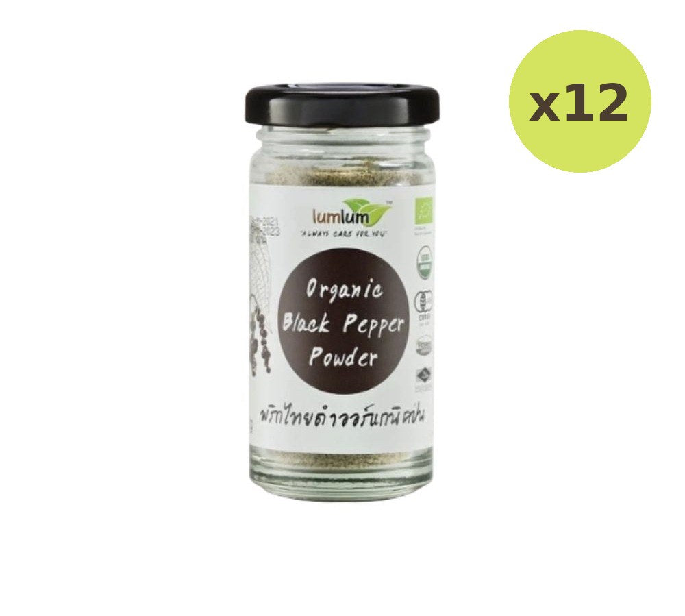 Lemon Farm Organic Ground Black Pepper 30 g – 12 Packs