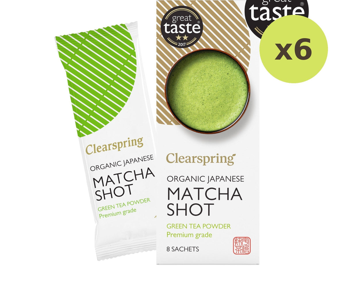 Lemon Farm Organic Japanese Matcha Shot Premium Grade 8 x 1 g Sachets – 6 Packs