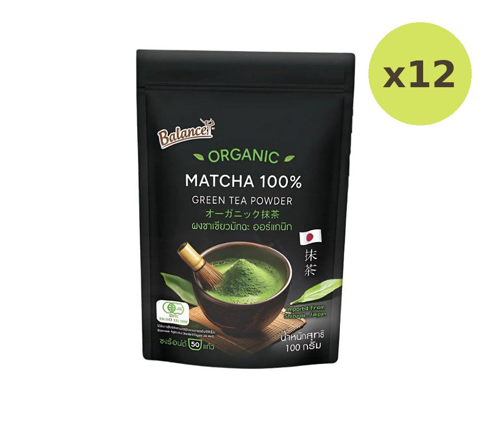 Lemon Farm Organic Matcha Green Tea Powder 100 g – 12 Packs