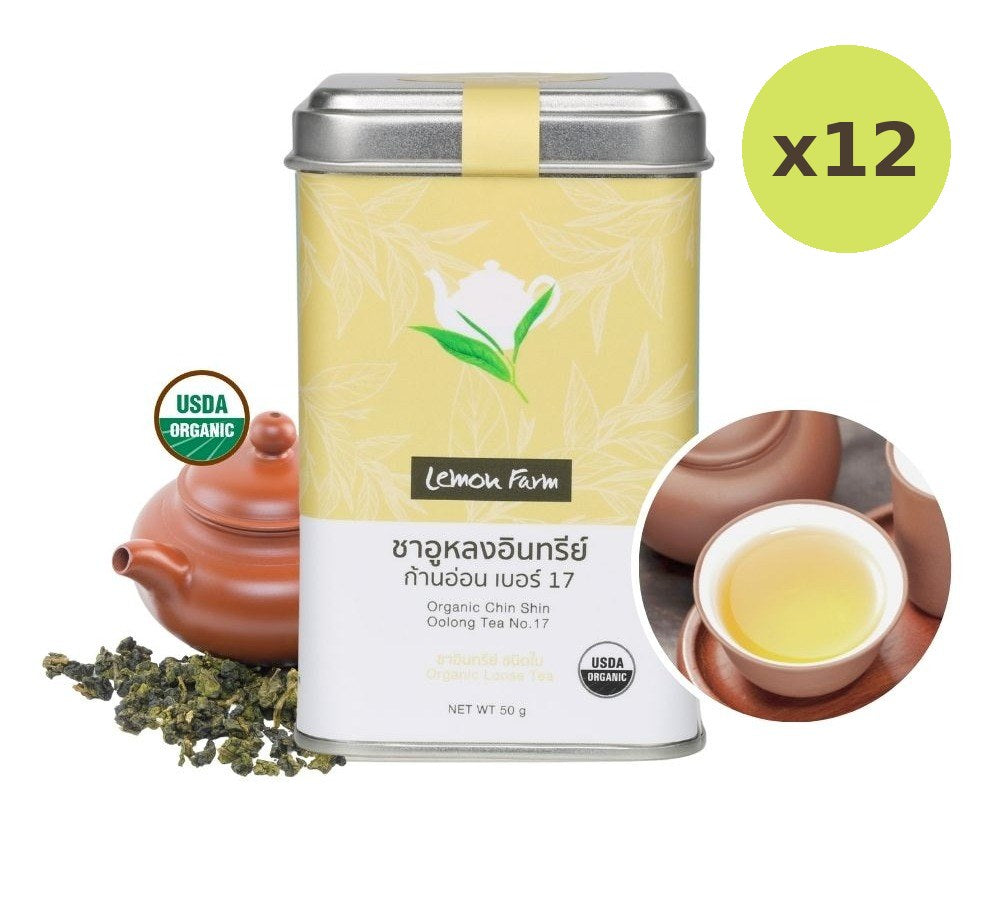 Lemon Farm Organic Oolong Tea Tender Stem No.17 Loose Leaf 50 g – 12 Packs