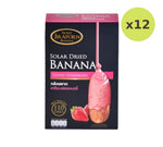 Lemon Farm Strawberry Coated Dried Banana 250 g – 12 Packs