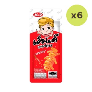 M D Crispy Konjac Snack Mala Flavor 22 g – 6 Packs