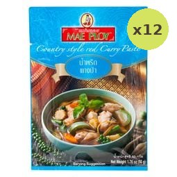 Mae Ploy Country Red Curry Paste 50g – 12 Packs