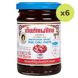 Mae Pranom Chilli Paste 228g – 6 Packs