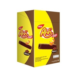 Ahh Siip Corn Roll Chocolate Flavor 14 g X 12 Units