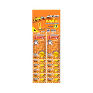 Bento Squid Seafood Snack Namphrik Thai Original Flavor 4 g Pack 12