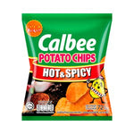 Calbee Flat Potato Chips Hot Spicy Flavoured 72 g – 1 Pack