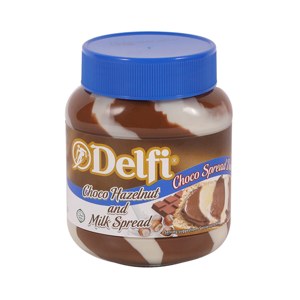 Delfi Bread Spread Choco Hazel Nut Milk Flavour 350 g – 1 Pack
