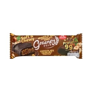 Grainey Plus Naked S Granola Bar Chocolate Hazelnut Flavour Cover Dark Chocolate 30 g – 1 Pack