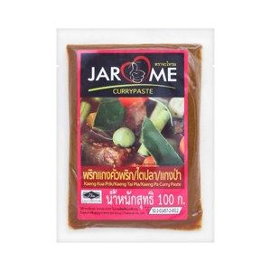 Jarome Kaeng Kua Prik Kaeng Tai Pla Kaeng Pa Curry Paste 100 g – 1 Pack