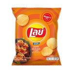 Lays Rock Ridged Potato Chips Extra Barbecue Flavor 105 g – 1 Pack