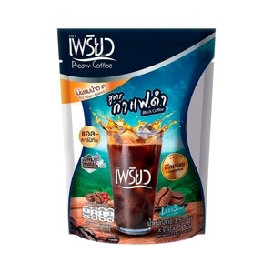 Preaw Coffee Instant Black Coffee Powder With Chromium And L Carnitine 3 5 g X 5 Units
