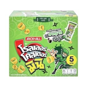 Roller Coaster Mini Potato Ring Snack Japanese Seaweed Flavor 14 g Pack 12
