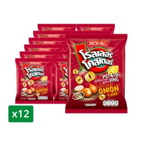 Roller Coaster Potato Chip Onion Flavor 12 g Pack 12