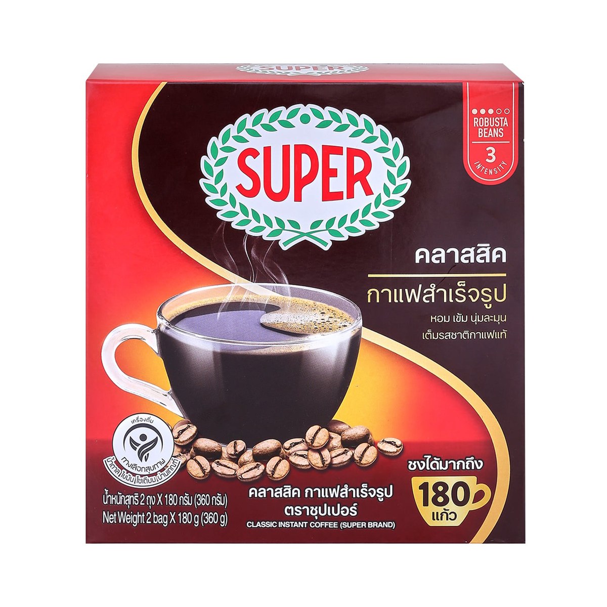 Super Classic Instant Coffee 360 g – 1 Pack