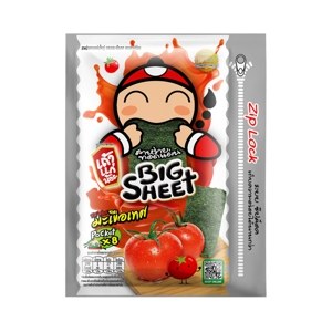 Taokaenoi Big Sheet Crispy Seaweed Tomato Sauce Flavor 28 g – 1 Pack