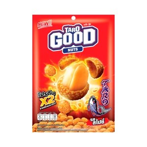 Taro Good Crispy Peanuts Coated With Taro Fish Flakes Spicy Flavour 60 g – 1 Pack