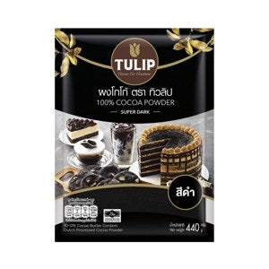 Tulip 100 Cocoa Powder Black Colour 440 g – 1 Pack
