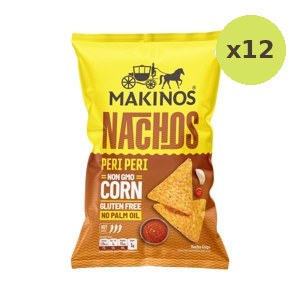 Makinos Nachos Chips Peri Peri 150 g – 12 Packs