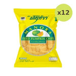Manora Fried Pumpkin Chips Pumpkin Flavor 32 g – 12 Packs