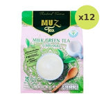 Muz Instant Milk Green Tea Powder 25 G Pack 25 g – 12 Packs