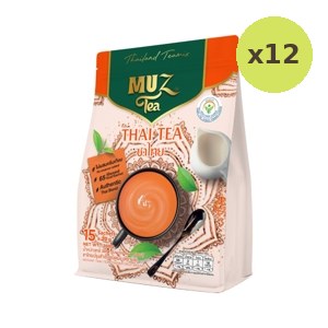 Muz Tea Instant Thai Tea Powder 15 X 15x20 g – 12 Packs