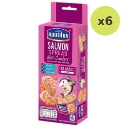 Nautilus Salmon Spread with Crackers 117g – 6 Packs