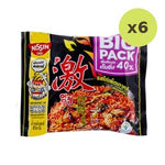 Nissin Big Pack Stir Fried Instant Noodles Korean Hot Chilli Chicken Flavor 85 g – 6 Packs