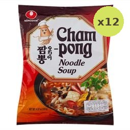 Nong Shim Instant Noodle Cuttlefish 124g – 12 Packs