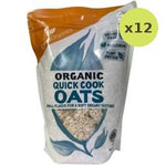 Organic Quick Cook Oats 600g – 12 Packs