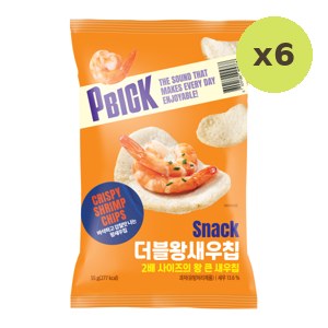 Pbick Crispy Shrimp Chips Snack 55 g – 6 Packs