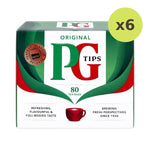 Pg Tips Original Tea Bags 232 g – 6 Packs