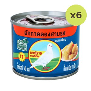Pigeon Bird Brand Samrs Pickled Cabbage Pull 145 g – 6 Packs
