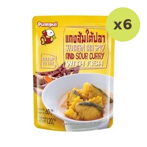 Poom Pui Southern Thai Spicy And Sour Curry With Fish 120 g – 6 Packs