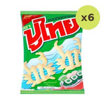 Poothai Crispy Snack Nori Seaweed Flavor 55 g – 6 Packs