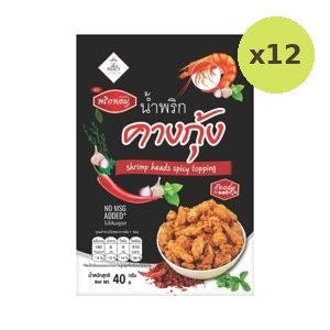 Prikhom Shrimp Heads Spicy Topping 40 g – 12 Packs