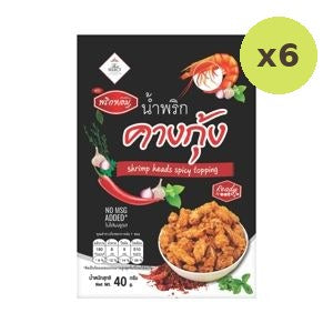 Prikhom Shrimp Heads Spicy Topping 40 g – 6 Packs