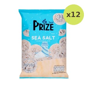 Prize Popped Rice Snack Sea Salt Flavor 20 g – 12 Packs