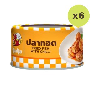 Pumpui Fried Fish Spicy Flavor 90 g – 6 Packs
