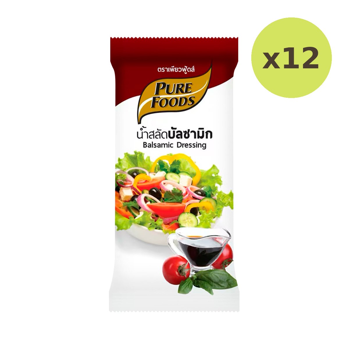 Pure Foods Balsamic Salad Dressing 50 g – 12 Packs
