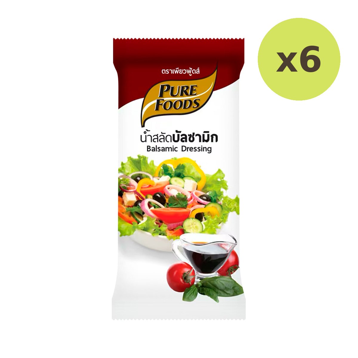 Pure Foods Balsamic Salad Dressing 50 g – 6 Packs