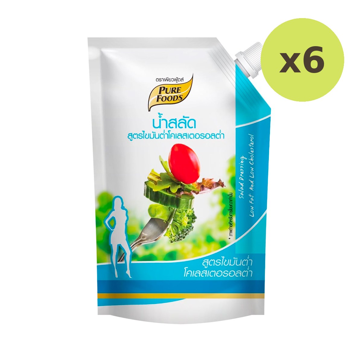 Pure Foods Low Fat And Low Cholesterol Salad Dressing 500 g – 6 Packs