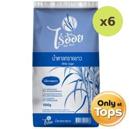 Rai Aoy Brand White Sugar 1kg – 6 Packs