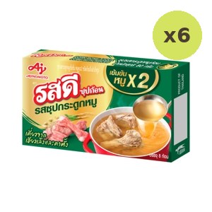 Rosdee Pork Bone Bouillon Cube 80 g – 6 Packs