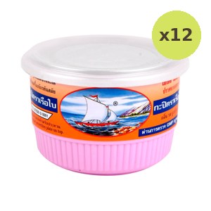 Sailboat Brand Rayong Shrimp Paste 400 g – 12 Packs